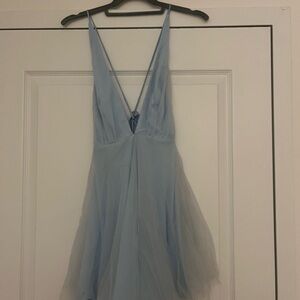 Lulu’s light blue tulle dress